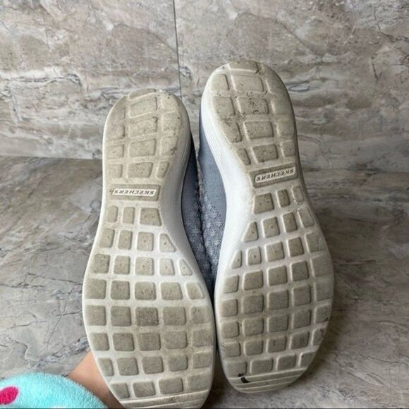 Skechers grey slip on air cooled memory foam shoes 7.5 - Picture 6 of 7